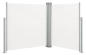 Zatahovací boční markýza / zástěna krémová 140 x 600 cm