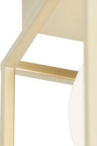 Designová stropní lampa zlatá s bílou - Aniek