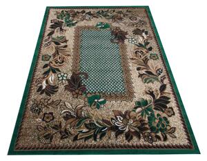 Makro Abra Kusový koberec BCF Alfa 01 Květy zelený Rozměr: 300x400 cm