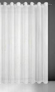 Bílá záclona na kroužcích REBECCA 400x250 cm