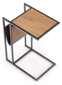 HALMAR Odkládací stolek COMPACT dub zlatý/černý