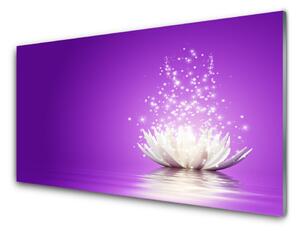 Kuchyňský skleněný panel Květ Lotosu 100x50cm