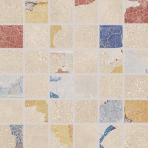 Mozaika Rako Betonico vícebarevná 30x30 cm mat WDM05797.1
