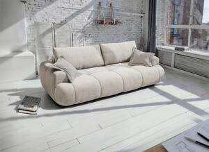 ROZKLÁDACÍ POHOVKA, plast, textil, kompozitní dřevo, šampaňská Livetastic - Rozkládací pohovky, Online Only