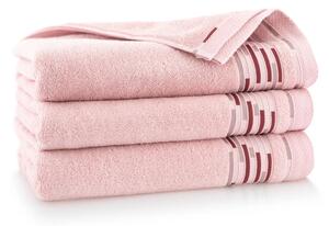 Luxusní ručník Grafik - růžová (rozměr: 50 x 90 cm)