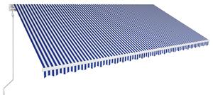 Automatická zatahovací markýza 600 x 300 cm modrobílá