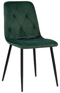ŽIDLE, zelená, černá Carryhome - Jídelní židle