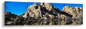Obraz zrcadlení skal (170x50 cm)