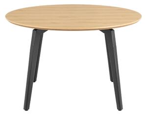 Actona Kulatý jídelní stůl Cadiz 120 cm dub přírodní/černý