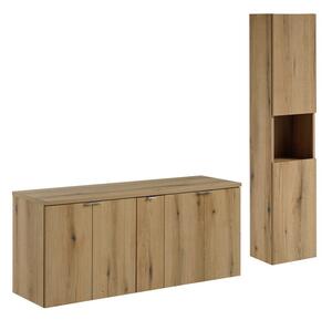 Comad Koupelnová sestava Nova Oak II se skříňkami 140 cm dub evoke