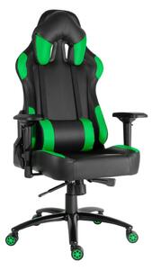 Herní židle RACING ZK-012 XL černo-zelená