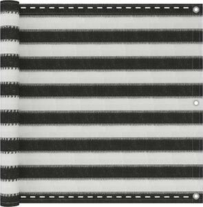 VidaXL Balkónová zástěna HDPE [310842] Barva: Antracitová a bílá, Velikost: 90 x 400 cm