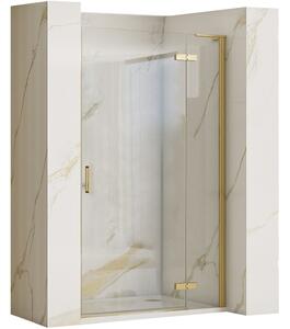 Rea Hugo, 1-křídlé sprchové dveře 80x200 cm, zlatá matná, REA-K8410