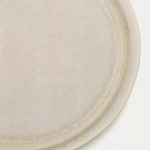 Béžový keramický dezertní talíř Kave Home Lauriana 23 cm