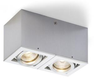 Stropní svítidlo BERIT II hliník 230V GU10 2x50W - RED - DESIGN RENDL
