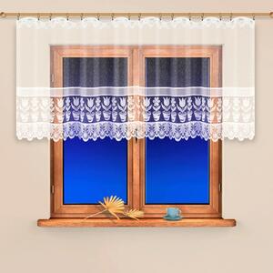 Metráž vitrážová záclona Kytice - výška 60 cm
