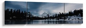 Obraz - Na zamrzlém jezeře (170x50 cm)