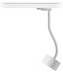 PIXIE na husím krku pro tříokr. lištu bílá 230V GX53 LED 7W - RED - DESIGN RENDL