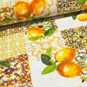 Metráž dekorační látka - bavlna Citrony