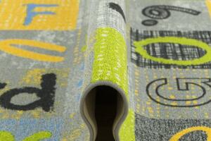 Dětský metrážový koberec Blackboard potisk