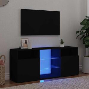 VidaXL TV skříňka s LED osvětlením 120x30x50 cm [804301] Barva: Černá