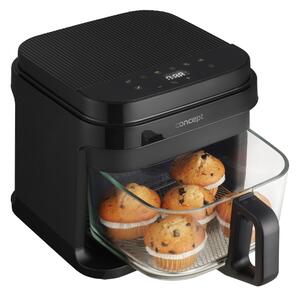 Concept FR5500 - Horkovzdušná fritéza GLASS & FAST 5,5 l 1200W/230V černá