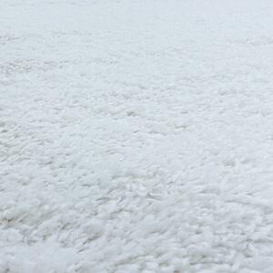 Ayyildiz Kusový koberec FLUFFY 3500, kulatý, Bílá Rozměr koberce: 80 cm KRUH