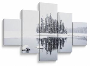 Obraz - Bylo bílo (125x70 cm)