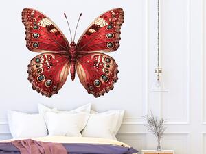 Červený motýl arch 75 x 66 cm