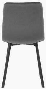Jídelní židle GLORY šedá/černá