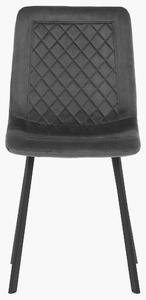 Jídelní židle GLORY šedá/černá
