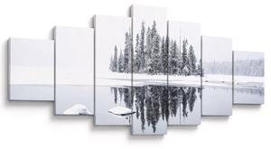 Obraz - Bylo bílo (210x100 cm)
