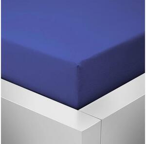 Jersey prostěradlo LYCRA 90x200 / 25cm - tmavě modré