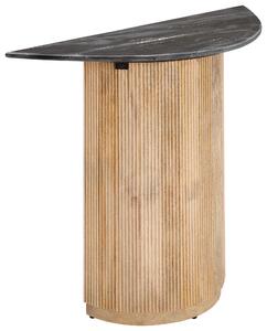 KONZOLOVÝ STOLEK, mangové dřevo, přírodní barvy, černá, 100/76/40 cm Livetastic - Konzolové stolky, Online Only