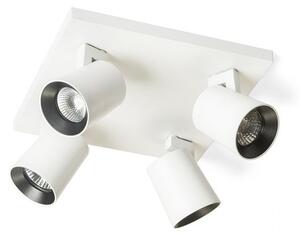 KENNY IV stropní bílá/černá 230V GU10 4x35W - RED - DESIGN RENDL