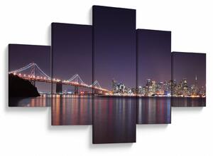 Obraz pohledu na San Francisco, California (125x70 cm)
