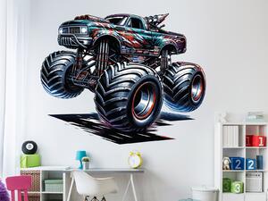 Monster truck 02 arch 75 x 59 cm