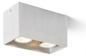 AGATE II stropní česaný hliník 230V GU10 2x35W - RED - DESIGN RENDL