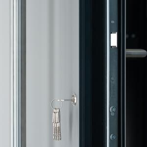 Hliníkové vchodové dveře FM Turen Premium P90 M04 modrá RAL5011