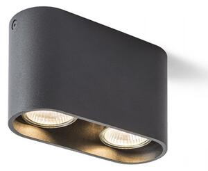 MANTOVA II stropní matná černá 230V GU10 2x35W - RED - DESIGN RENDL