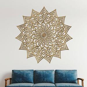 Dřevěná mandala LASKAVOSTI | Rozměry (cm): 40x40 | Zvolte barvu dekoru: Dub zlatý