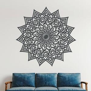 Dřevěná mandala LASKAVOSTI | Rozměry (cm): 40x40 | Zvolte barvu dekoru: Antracitová