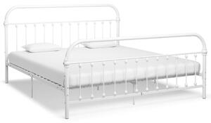 Rám postele bílý kov 180 x 200 cm