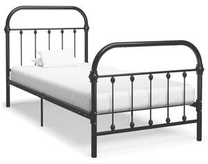 Rám postele černý kovový 90 x 200 cm