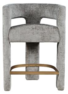 LivinHill Designová barová židle Leith šedá