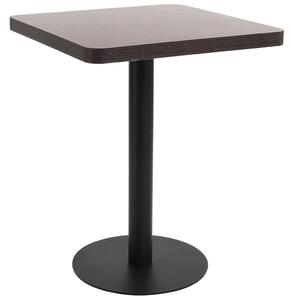 Bistro stolek tmavě hnědý 60 x 60 cm MDF