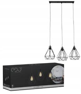 Závěsné svítidlo LOFT ALAMBRA LARGO 3x E27 ČERNÉ EDO