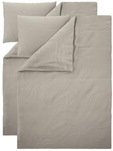 Livarno® Sada ložního povlečení s podílem lnu, 140 x 200 cm, 70 x 90 cm, 2dílná, béžová (800013627)