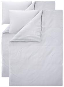 Livarno® Sada ložního povlečení s podílem lnu, 140 x 200 cm, 70 x 90 cm, 2dílná, bílá (800013628)