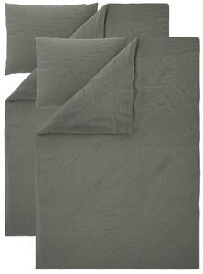 Livarno® Sada ložního povlečení s podílem lnu, 140 x 200 cm, 70 x 90 cm, 2dílná, zelená (800013629)